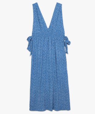 Robe de plage femme imprimée longue et échancrée  vue4 - GEMO (PLAGE) - GEMO
