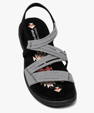 Sandales femme bicolores à brides élastiquées - Skechers vue5 - SKECHERS - GEMO