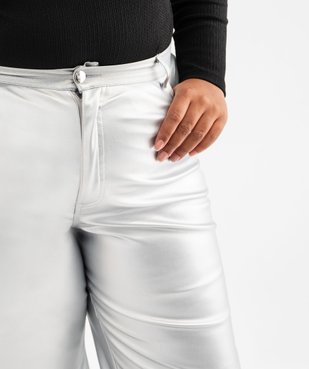 Pantalon large brillant femme grande taille vue4 - GEMO (G TAILLE) - GEMO