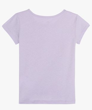 Tee-shirt fille à manches courtes imprimé fantaisie vue2 - GEMO (ENFANT) - GEMO