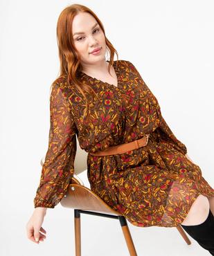 Robe en voile imprimé femme grande taille vue1 - GEMO (G TAILLE) - GEMO
