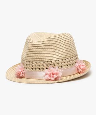 Chapeau fille en papier à fleurs en relief vue1 - GEMO (ACCESS) - GEMO