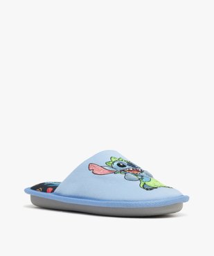 Chaussons mules plates à motif brodé femme - Stitch vue2 - LILO & STITCH - GEMO