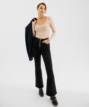 Tee-shirt thermique à manches longues et col rond femme vue5 - GEMO(HOMWR FEM) - GEMO