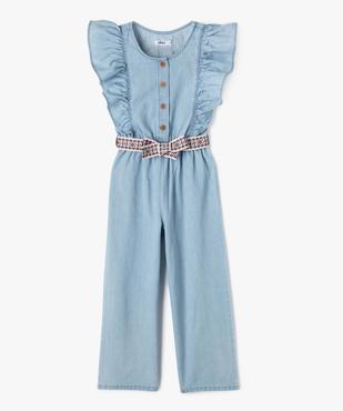 Combinaison pantalon avec volants sur les épaules fille vue2 - GEMO 4G FILLE - GEMO