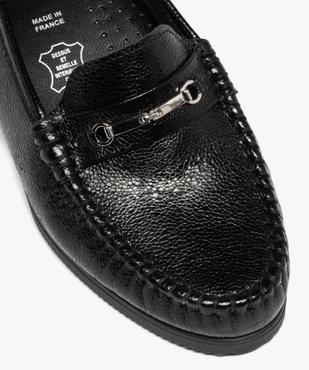 Mocassin confort avec dessus en cuir et bijou métallique femme vue6 - GEMO (CONFORT) - GEMO