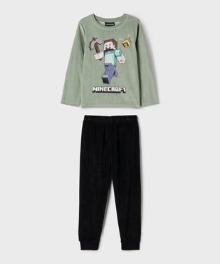 Pyjama en velours mix&match imprimé garçon - Minecraft  vue1 - MINECRAFT - GEMO