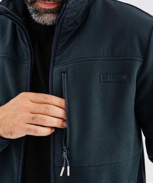 Sweat zippé en polaire avec col montant homme - Roadsign vue9 - ROADSIGN G4G - GEMO