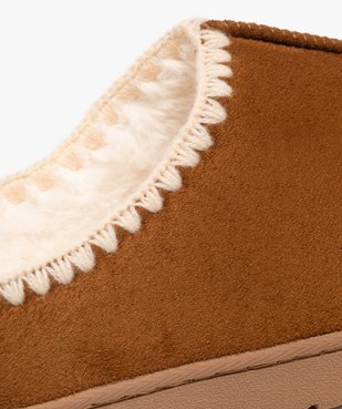 Chaussons mules avec doublure peluche femme vue6 - GEMO(HOMWR FEM) - GEMO