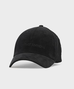 Casquette baseball en velours côtelée femme vue1 - GEMO (ACCESS) - GEMO
