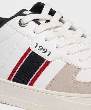 Baskets basses avec empiècements colorés homme - Urban Steps vue6 - URBAN STEPS - GEMO