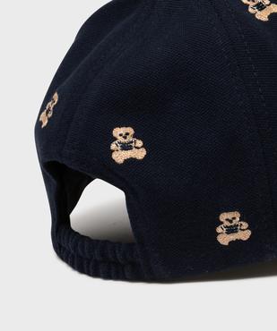 Casquette en maille piquée à motifs oursons bébé garçon vue3 - LULUCASTAGNETTE - GEMO