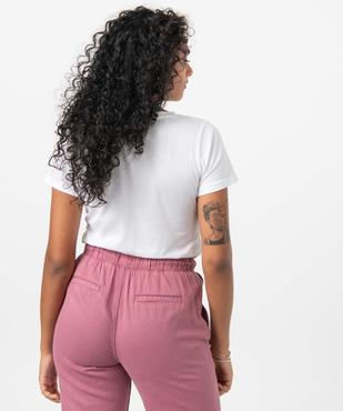 Tee-shirt femme à manches courtes avec motif Snoopy - Peanuts vue3 - SNOOPY - GEMO
