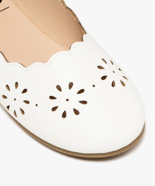 Ballerines fille unies avec dessus à motifs ajourés vue6 - LOVELY WINGS - GEMO