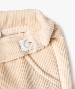 Pantalon en velours côtelé avec doublure polaire bébé vue3 - GEMO(BEBE DEBT) - GEMO