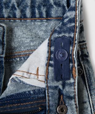 Short en jean à revers taille ajustable fille vue2 - GEMO 4G FILLE - GEMO
