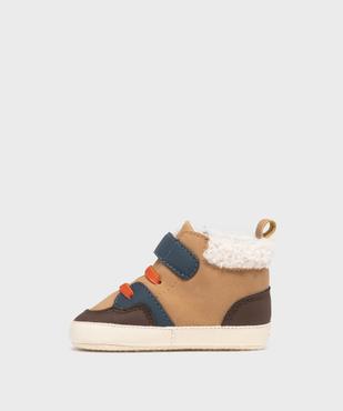 Chaussons de naissance à col fourré bébé fille - LuluCastagnette vue3 - LULUCASTAGNETTE - GEMO