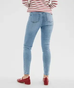 Jean skinny taille haute en denim stretch femme vue3 - GEMO 4G FEMME - GEMO