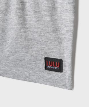 Pyjashort avec inscriptions tricolores garçon - LuluCastagnette vue3 - LULU CASTAGNETTE GEMO FOR GOOD - GEMO