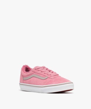 Baskets femme en suédine - Vans rose vue2 - VANS - GEMO