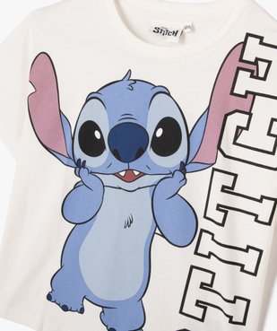 Tee-shirt manches courtes large imprimé fille - Stitch vue2 - LILO & STITCH - GEMO