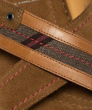 Mules homme en cuir à larges brides croisées vue6 - GEMO (CASUAL) - GEMO