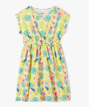 Robe à manches courtes avec ouvertures à la taille fille vue1 - GEMO 4G FILLE - GEMO