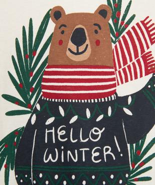 Tee-shirt manches longues motif Noël garçon vue2 - GEMO 4G GARCON - GEMO