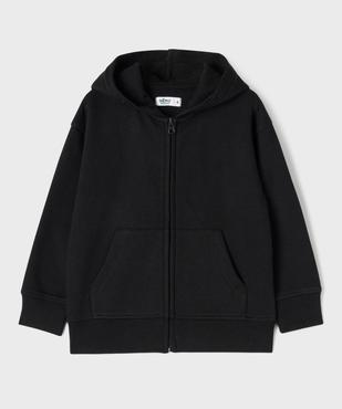 Sweat zippé à capuche uni garçon vue1 - GEMO 4G GARCON - GEMO