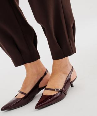 Pantalon fluide coupe barrel femme vue5 - GEMO(FEMME PAP) - GEMO