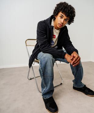 Jean loose en denim 100% coton délavé garçon vue5 - GEMO (JUNIOR) - GEMO