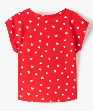 Tee-shirt fille à motifs noué dans le bas vue3 - GEMO (ENFANT) - GEMO