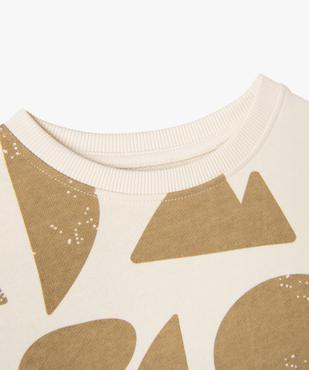 Sweat à motifs graphiques intérieur bouclette garçon vue2 - GEMO 4G GARCON - GEMO