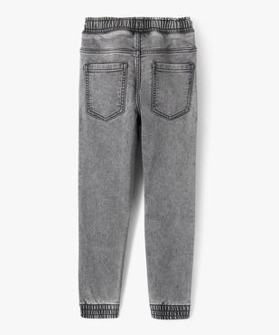 Pantalon jogger en toile denim garçon vue5 - GEMO (ENFANT) - GEMO