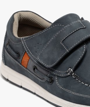 Chaussures bateau homme confort dessus en cuir uni et à scratch vue13 - G'FLEX GEMO FOR GOOD - GEMO