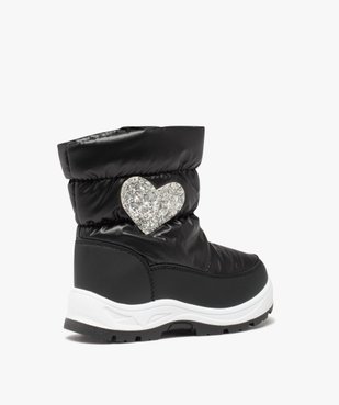 Bottes de neige fille avec cœur pailleté vue4 - GEMO (EQUIPT) - GEMO