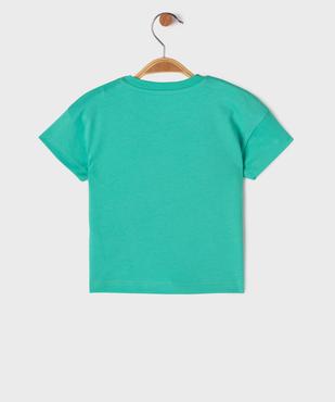 Tee-shirt manches courtes en jersey de coton imprimé bébé garçon vue3 - GEMO 4G BEBE - GEMO