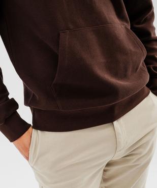 Sweat à col zippé et poche kangourou homme vue5 - GEMO (HOMME) - GEMO