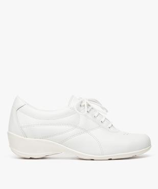 Derbies femme confort dessus cuir à talon compensé - Bopy vue1 - UMO - GEMO