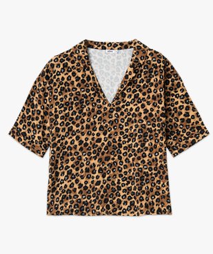 Blouse imprimée ample à manches chauve-souris femme vue5 - GEMO 4G FEMME - GEMO