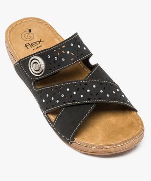 Sandales femme confort avec brides ornées de strass vue5 - GEMO (CONFORT) - GEMO