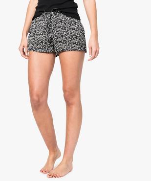 Short satiné motifs floraux vue1 - GEMO(HOMWR FEM) - GEMO
