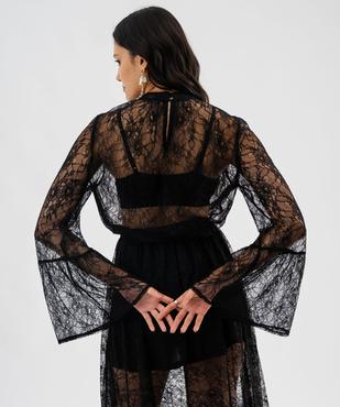 Blouse manches longues en dentelle transparente femme vue5 - GEMO(FEMME PAP) - GEMO