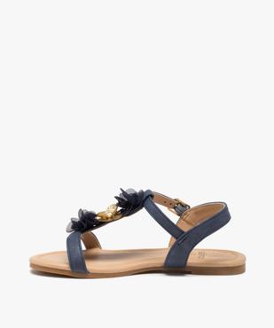 Sandales filles à talon plat et fleurs en tulle vue3 - GEMO (ENFANT) - GEMO