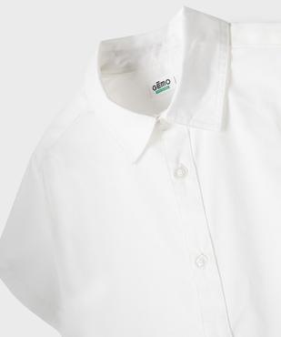 Chemise à manches courtes en tissu fin et uni garçon vue2 - GEMO (ENFANT) - GEMO