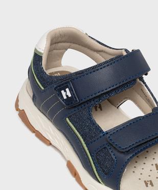 Sandales à scratch multi-matières bébé garçon - Hobiz vue6 - HOBIZ - GEMO