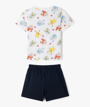 Pyjashort en coton imprimé garçon - Pokémon vue3 - POKEMON - GEMO
