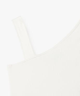 Débardeur asymétrique en maille côtelée fille vue2 - GEMO 4G FILLE - GEMO