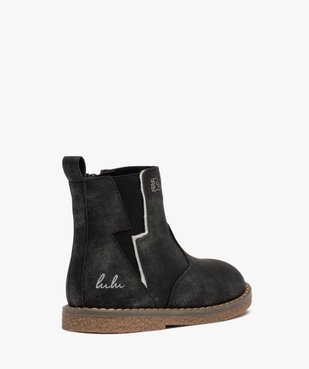 Boots fille finement pailletées style chelsea - LuluCastagnette vue4 - LULU CASTAGNETT - GEMO