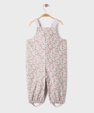 Salopette de pluie imperméable à bretelles élastiques bébé fille vue4 - GEMO(BEBE DEBT) - GEMO